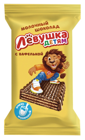 Лёвушка детям шоколад с вафлями 27,5 гр*30 Славянка